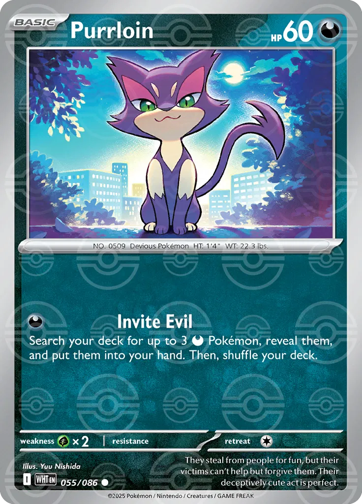 Purrloin (Poke Ball Pattern) - SV: White Flare (WHT)