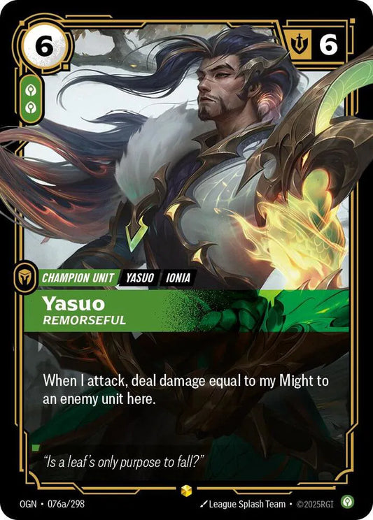 Yasuo - Remorseful (Alternate Art) 076a/298