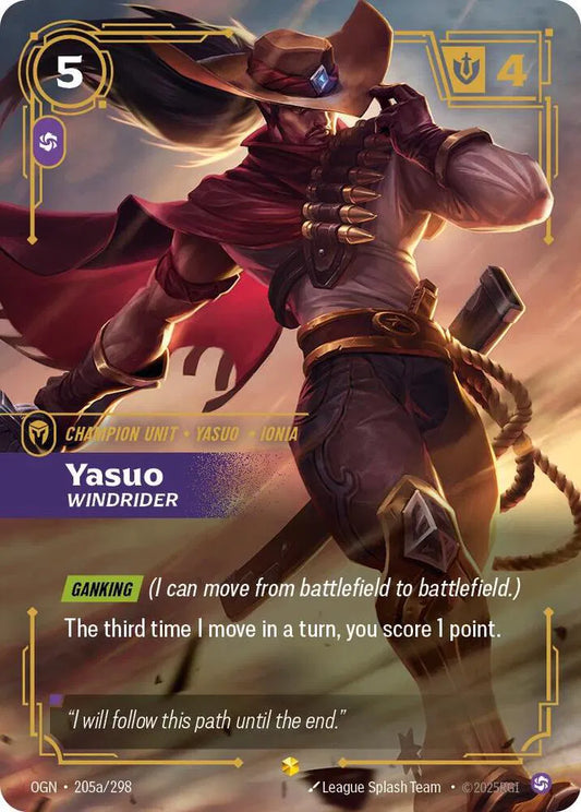 Yasuo - Windrider (Alternate Art) 205a/298
